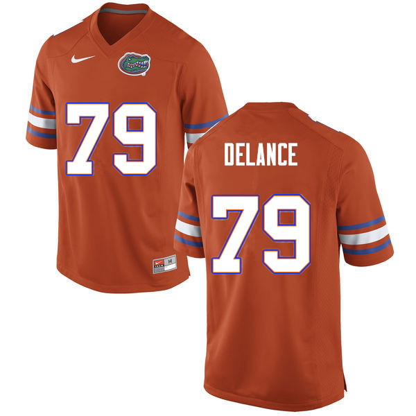 Men #79 Jean DeLance Florida Gators College Football Jerseys Sale-Orange